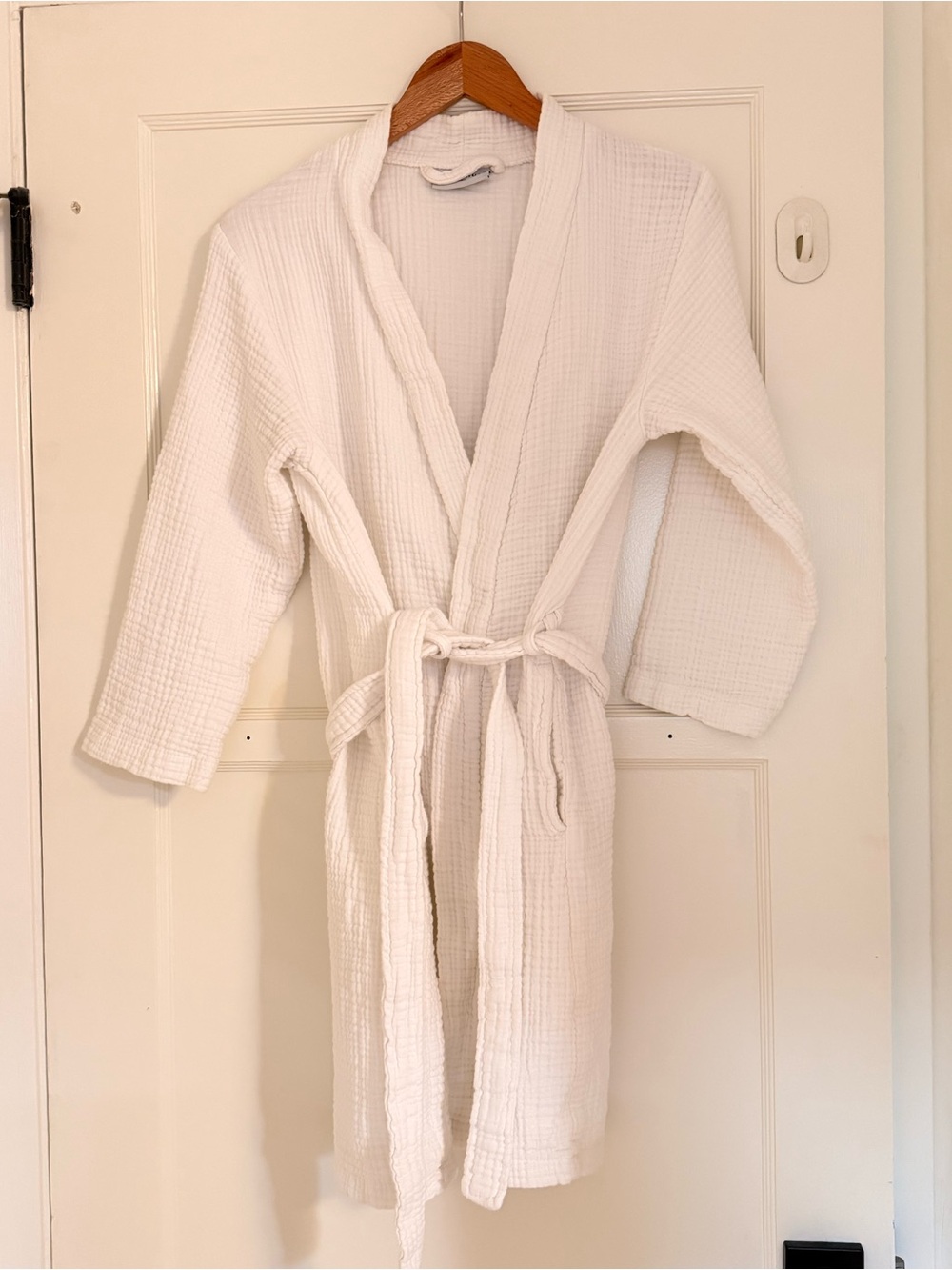 Parachute Cloud White Cotton Robe - Picture 2 of 5